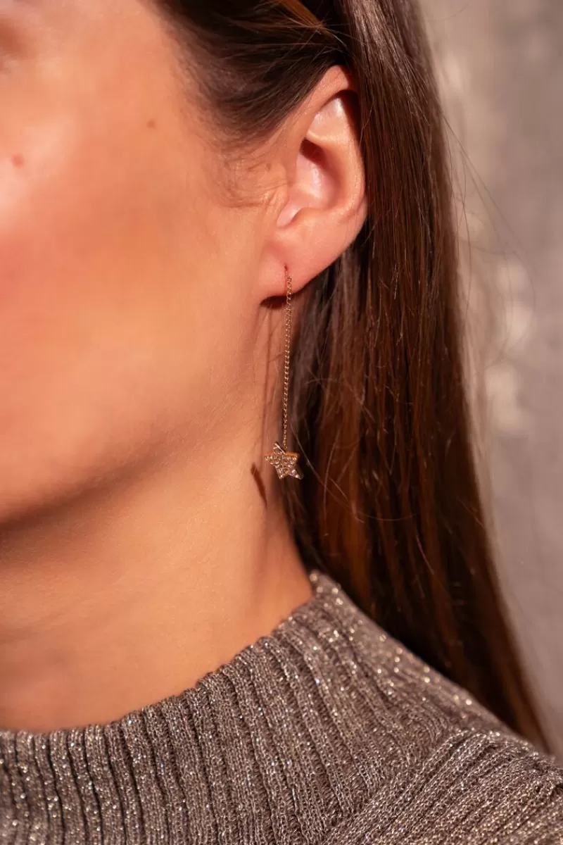 My Jewellery Boucles D'oreilles étoile Et Strass Universe