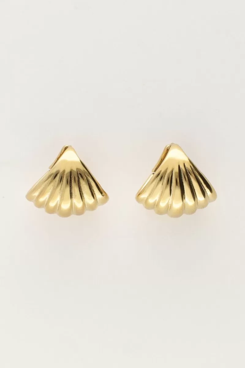 My Jewellery Boucles D'oreilles Triangulaires à Rayures