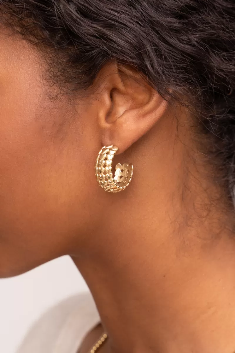 My Jewellery Boucles D'oreilles Vintage Avec Cœurs