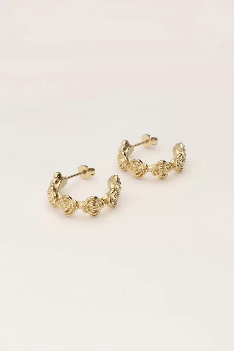 My Jewellery Boucles D'oreilles Vintage Avec Roses