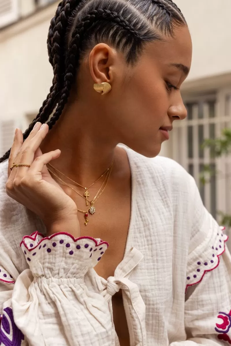 My Jewellery Boucles D'oreilles Vintage Feuille