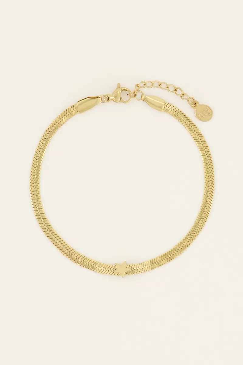 My Jewellery Bracelet à Maillon Plat Et étoile