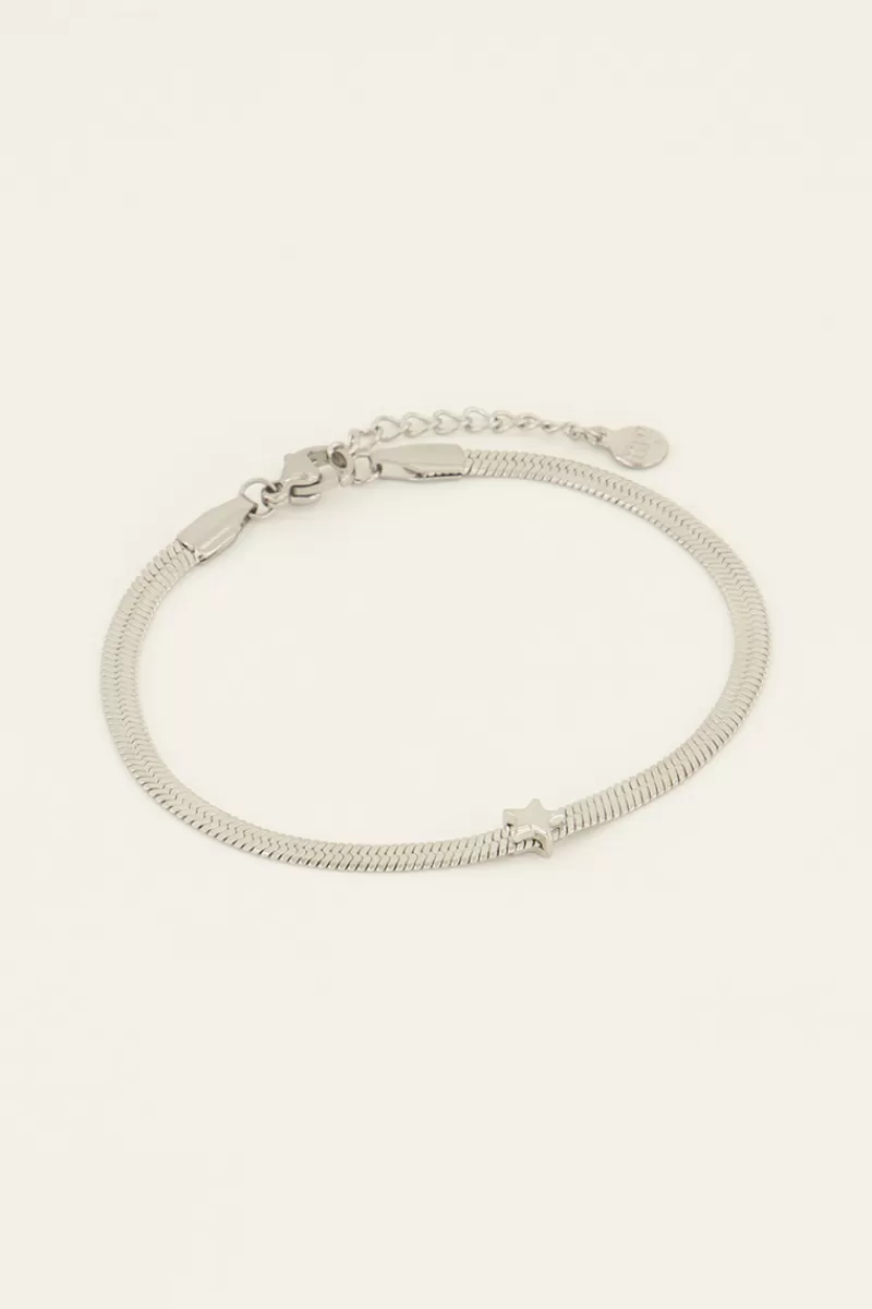 My Jewellery Bracelet à Maillon Plat Et étoile