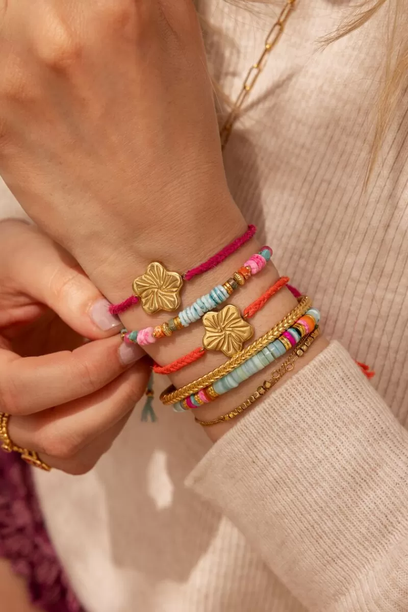 My Jewellery Bracelet Art En Cordon Bleu Avec Perles