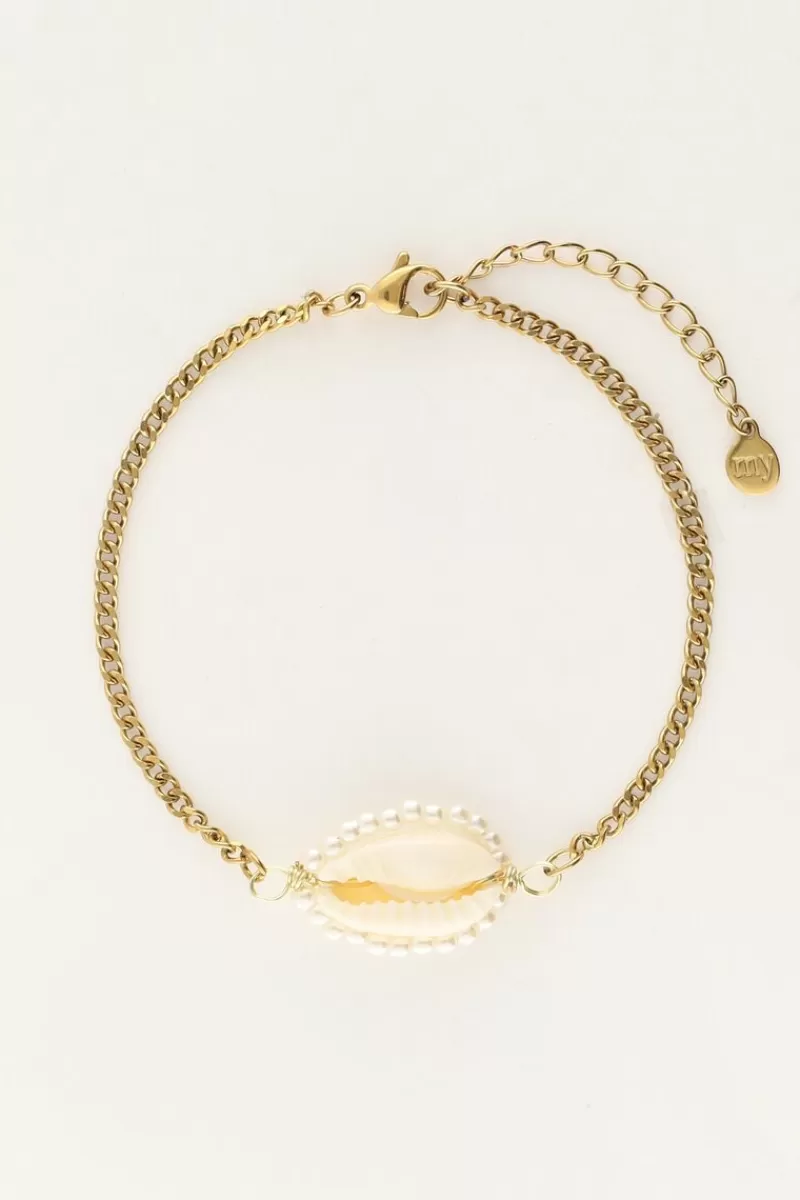 My Jewellery Bracelet Avec Coquillage Et Perles