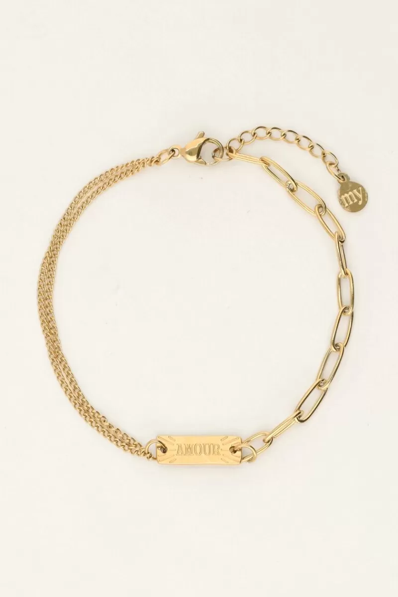 My Jewellery Bracelet Avec Différents Maillons Amour