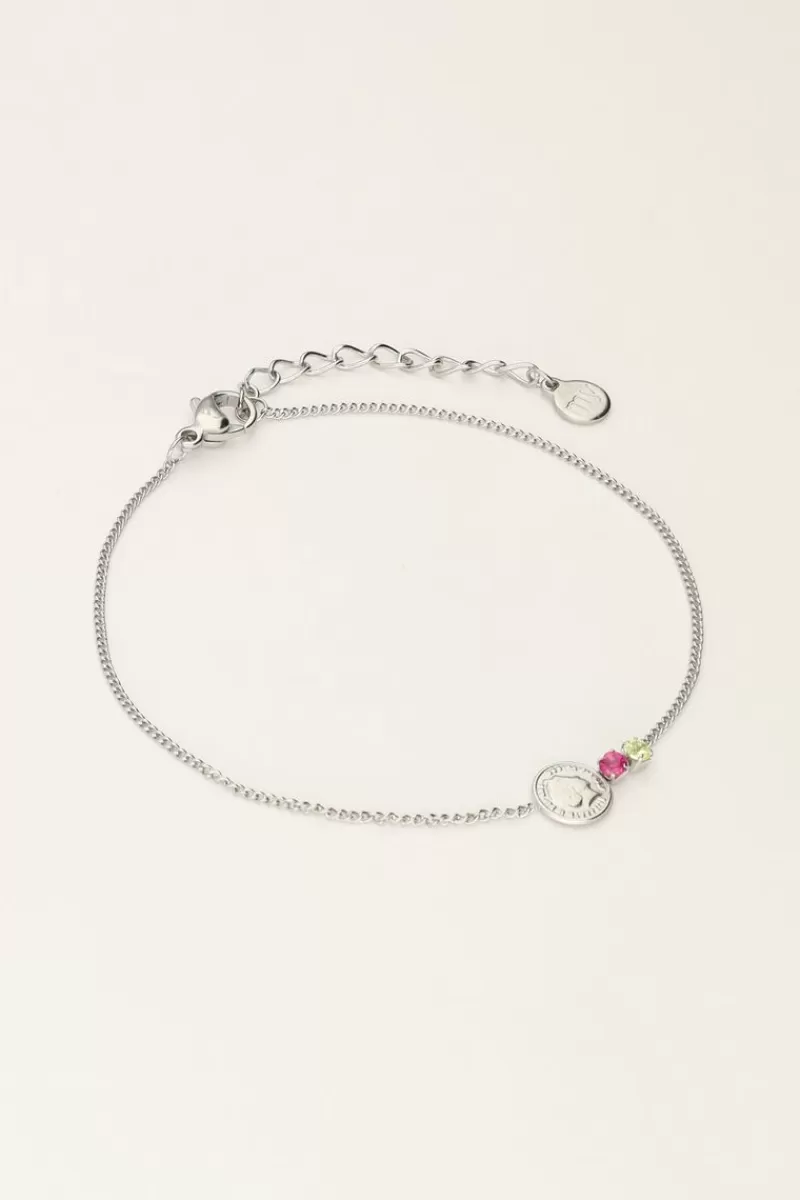 My Jewellery Bracelet Avec Pièce Et Strass
