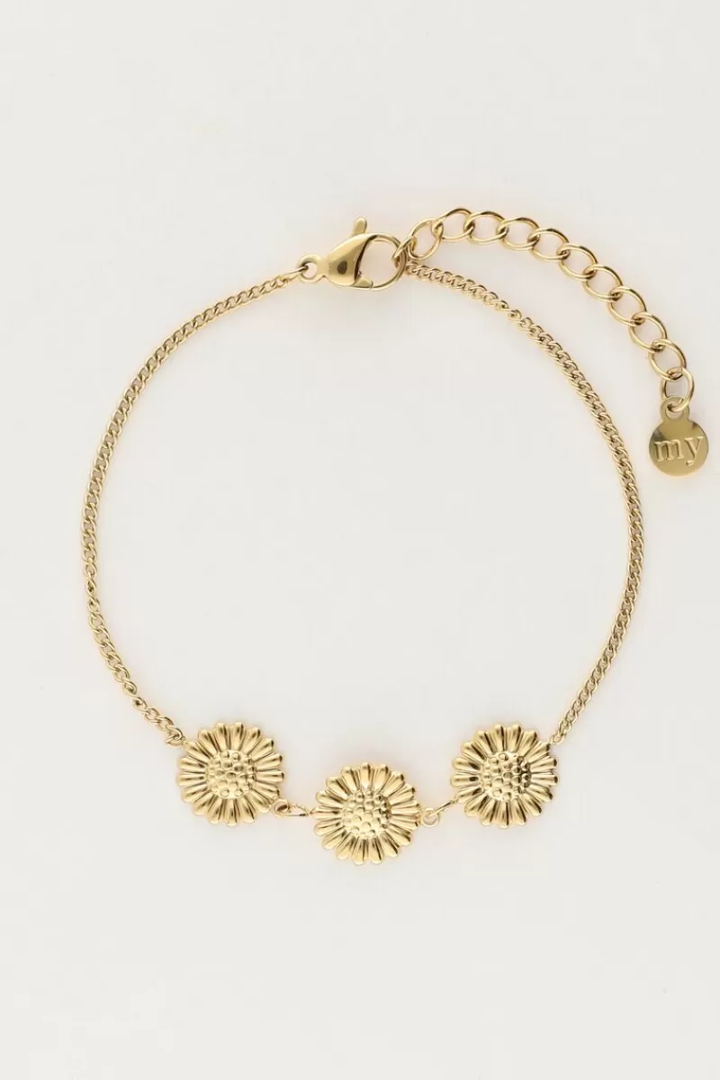My Jewellery Bracelet Avec Trois Tournesols