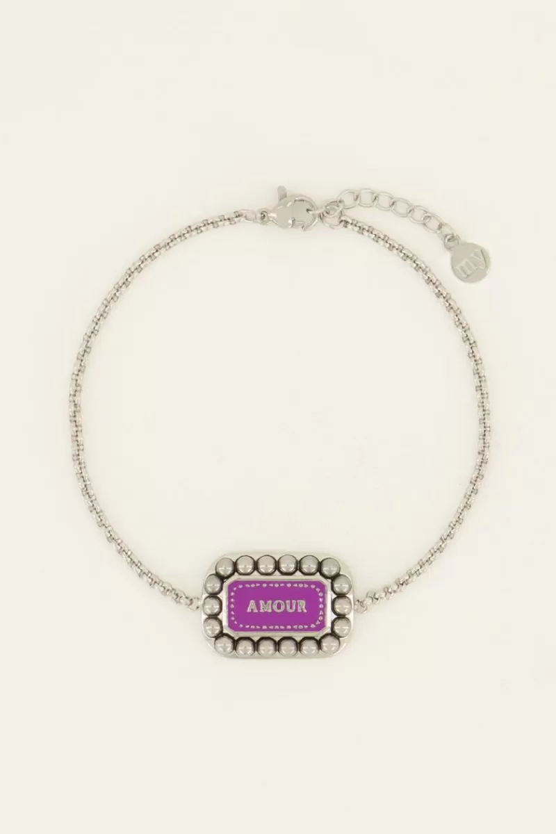 My Jewellery Bracelet Bold Spirit Avec Charm « Amour » Rose
