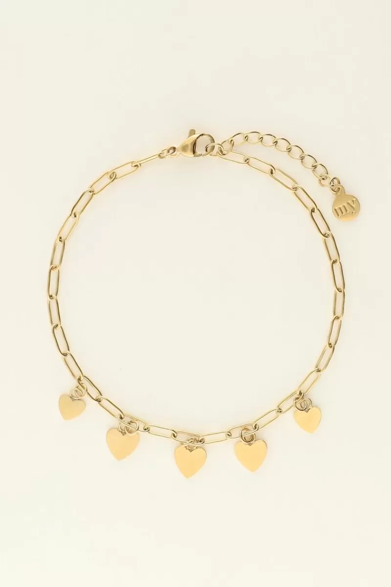 My Jewellery Bracelet Chaîne Petites Coeurs Universe