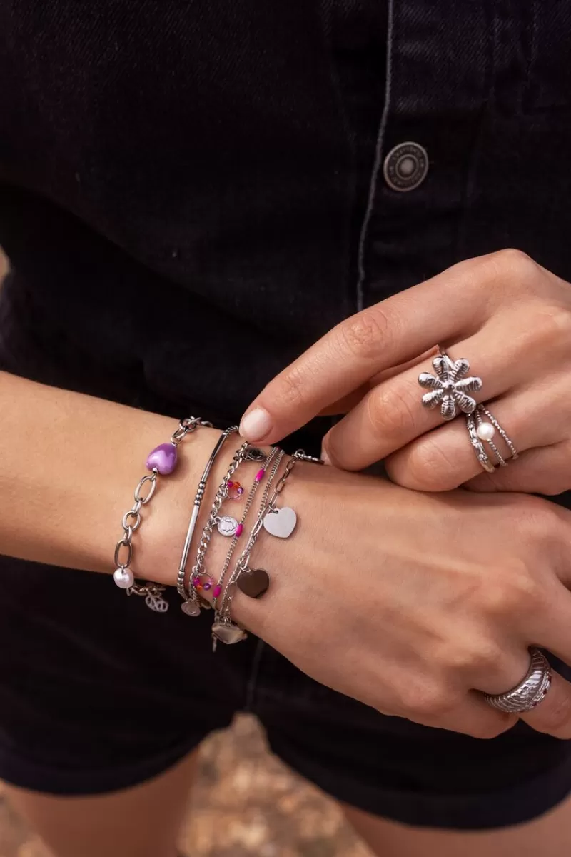 My Jewellery Bracelet Chaîne Petites Coeurs Universe