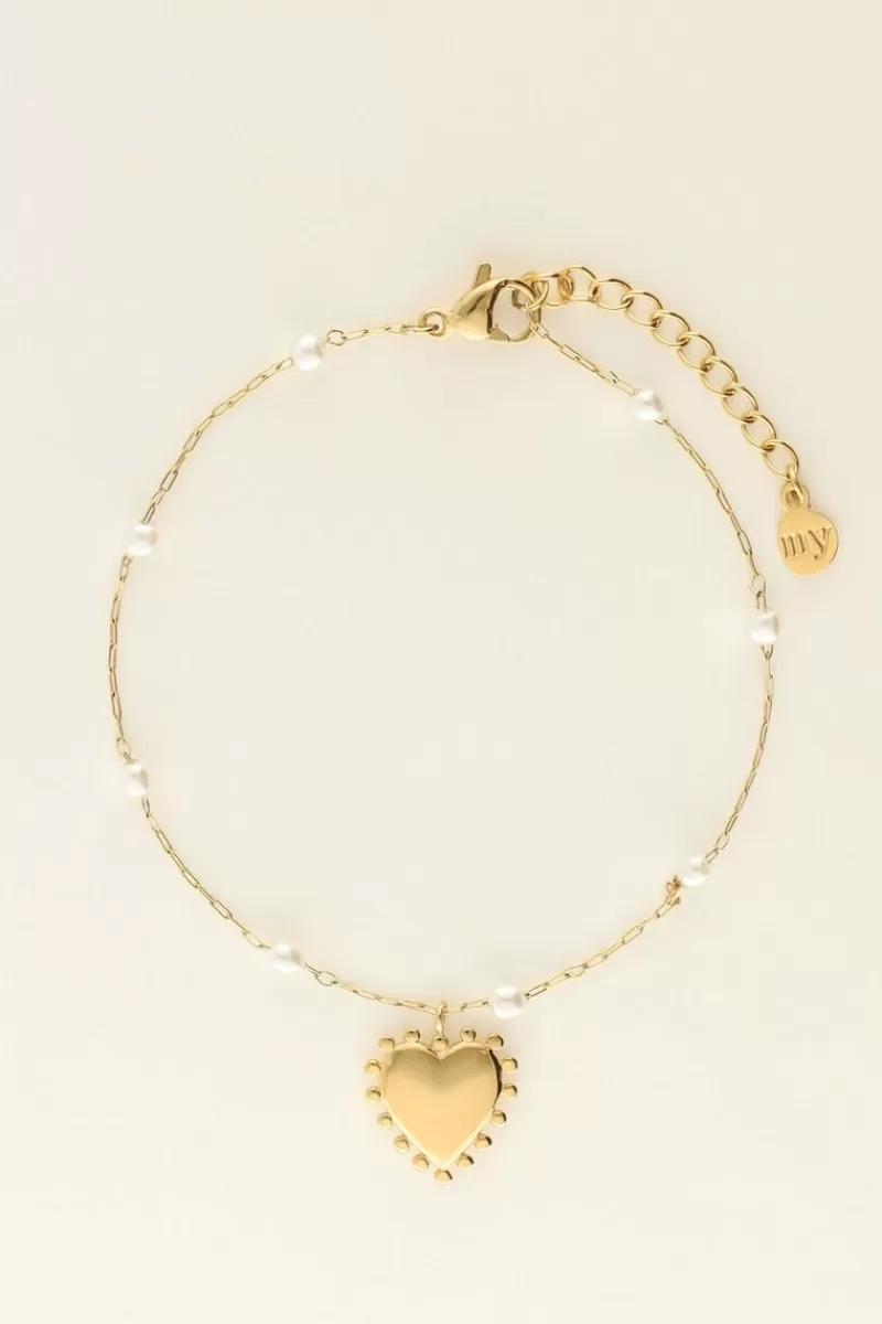 My Jewellery Bracelet Coeurs Et Perles