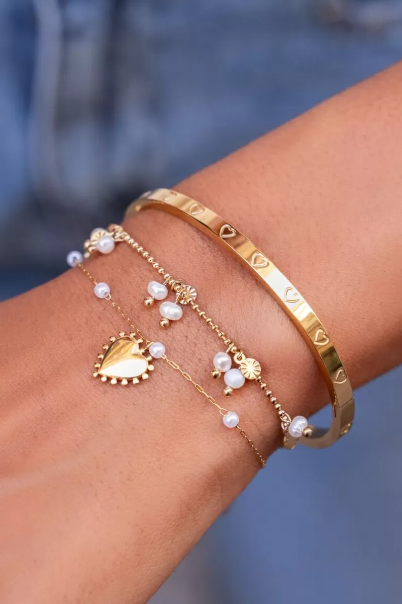 My Jewellery Bracelet Coeurs Et Perles