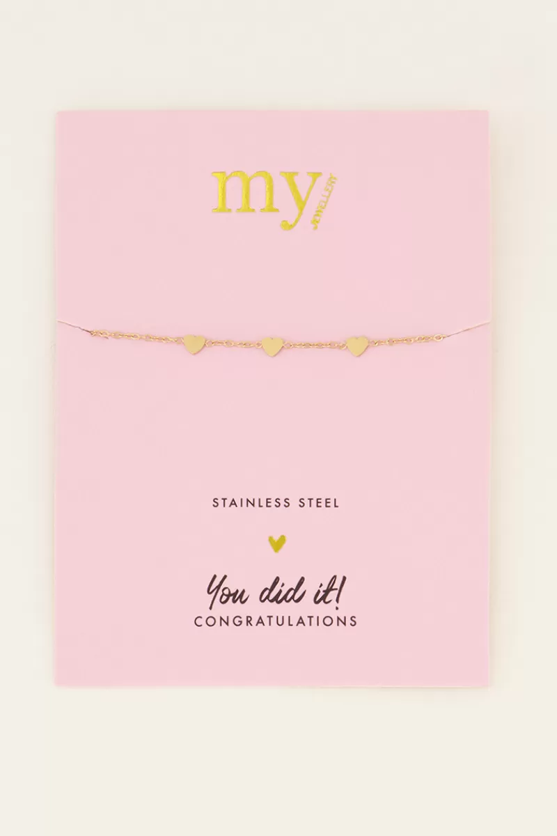 My Jewellery Bracelet Diplôme Trois Cœurs