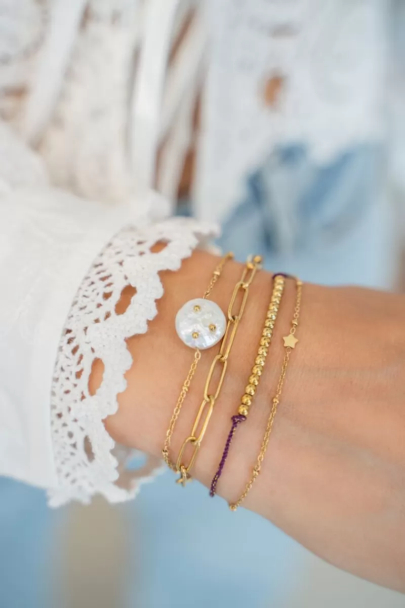 My Jewellery Bracelet Double Avec Maillon Et Perle