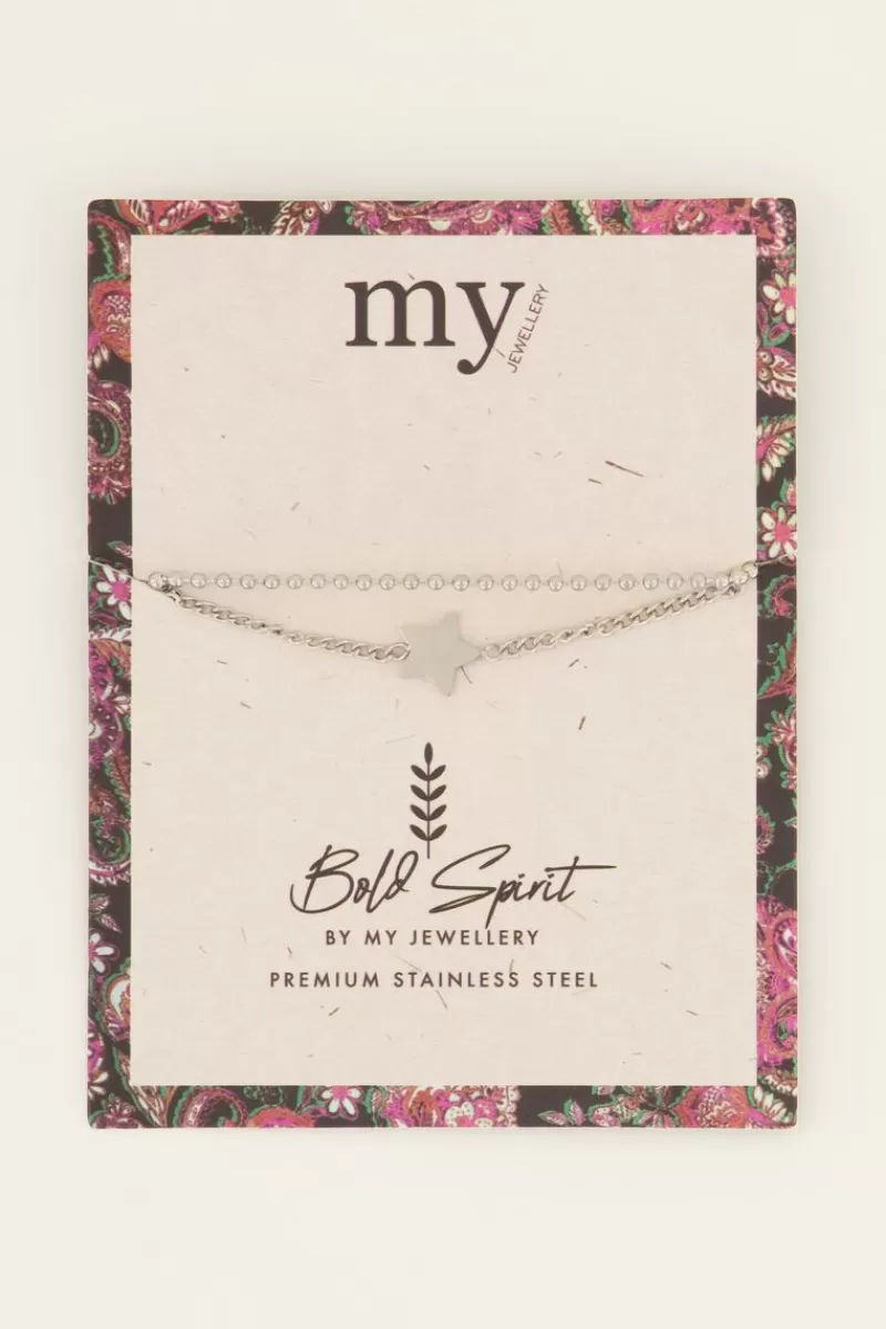 My Jewellery Bracelet Double Bold Spirit Avec étoile