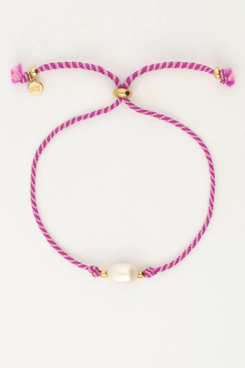 My Jewellery Bracelet En Corde Avec Perles