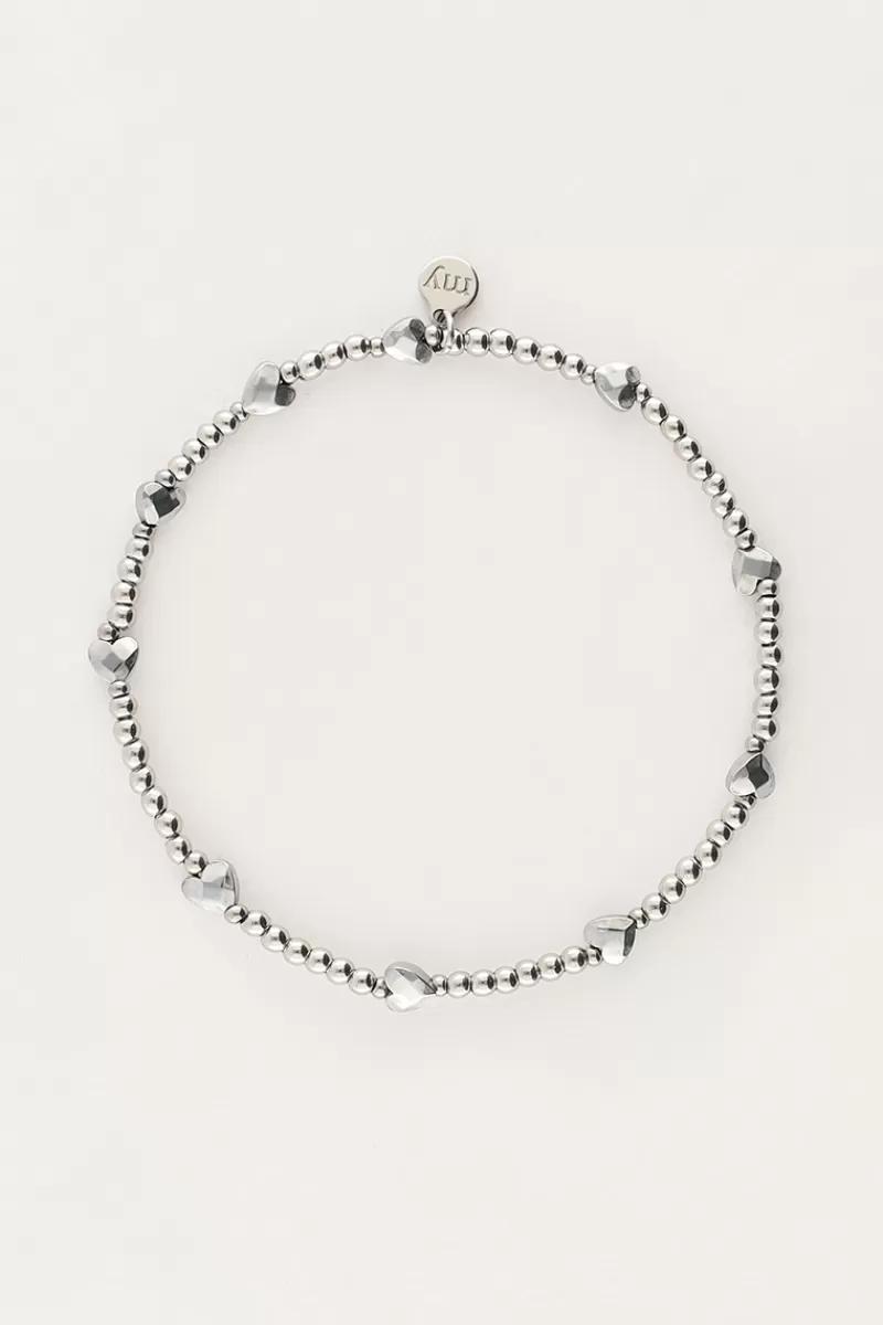 My Jewellery Bracelet En Perles Avec Cœurs