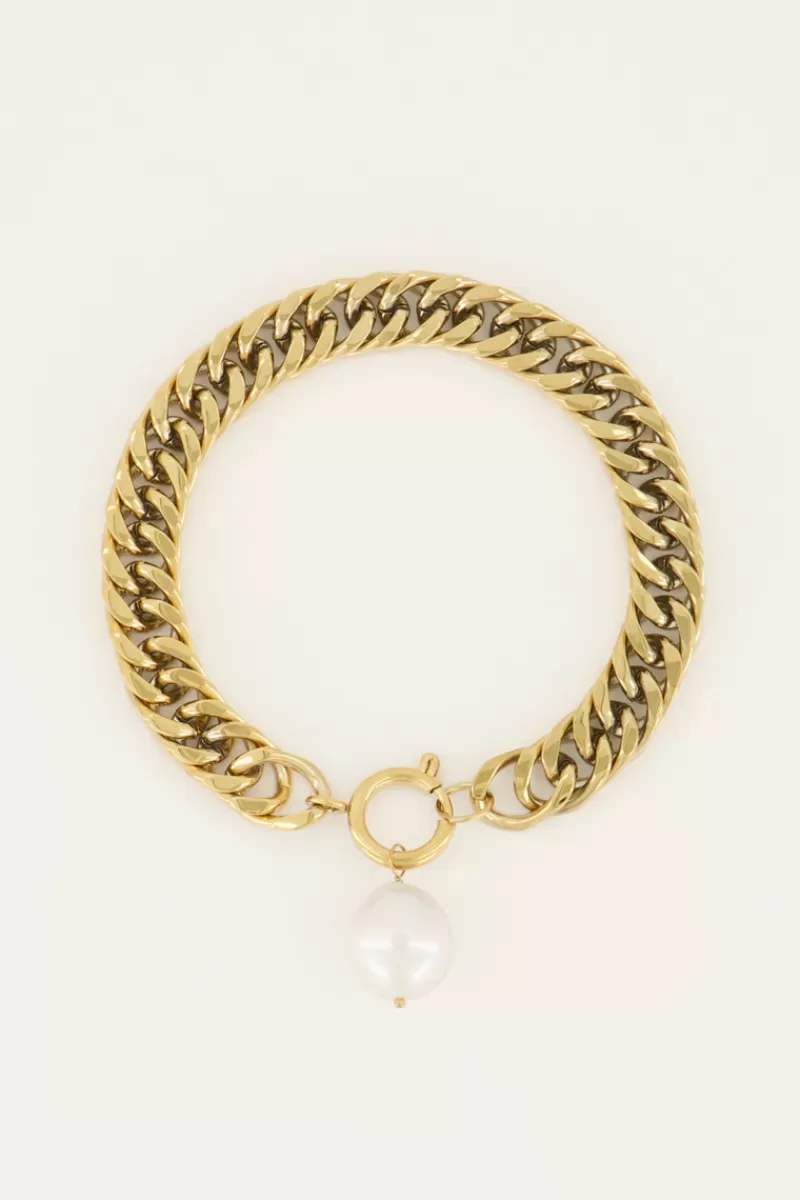 My Jewellery Bracelet Grosse Maille Avec Perle
