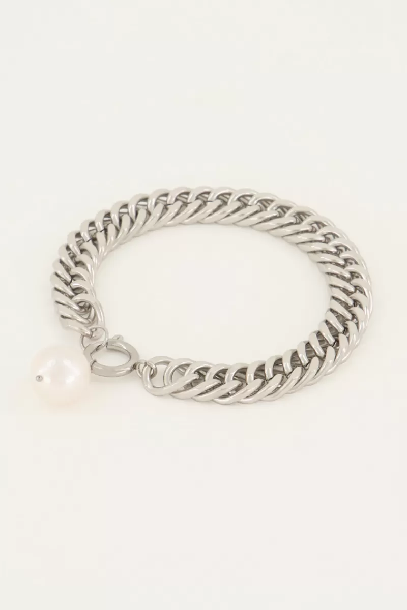 My Jewellery Bracelet Grosse Maille Avec Perle