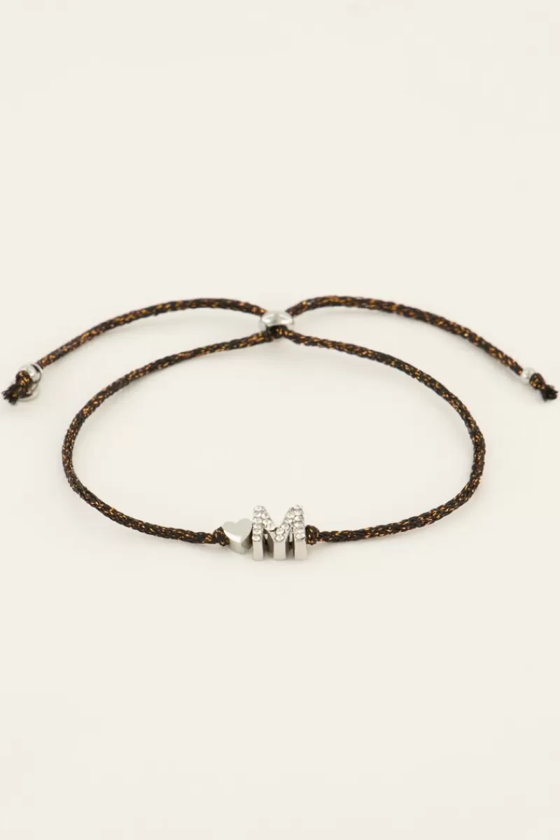 My Jewellery Bracelet Initiale Noir