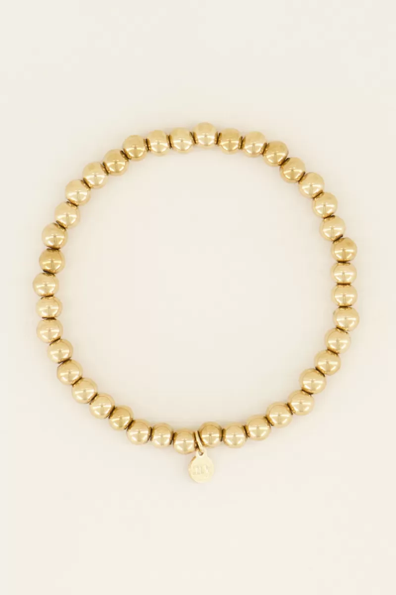 My Jewellery Bracelet élastique à Perles En Acier