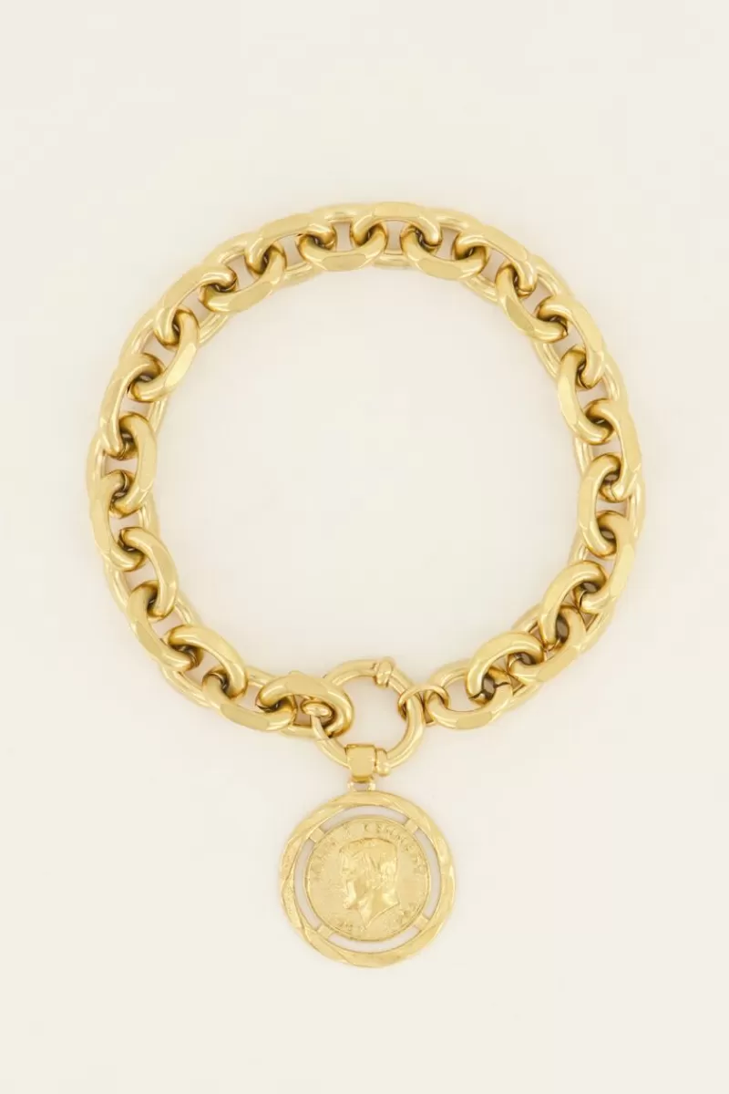 My Jewellery Bracelet Maille Bold Spirit Avec Médaillon