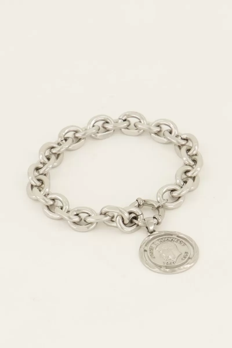 My Jewellery Bracelet Maille Bold Spirit Avec Médaillon