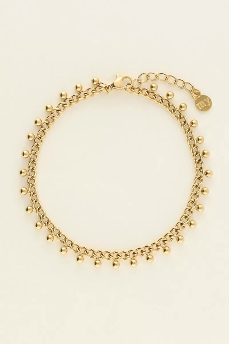My Jewellery Bracelet Maille Gourmette Avec Billes