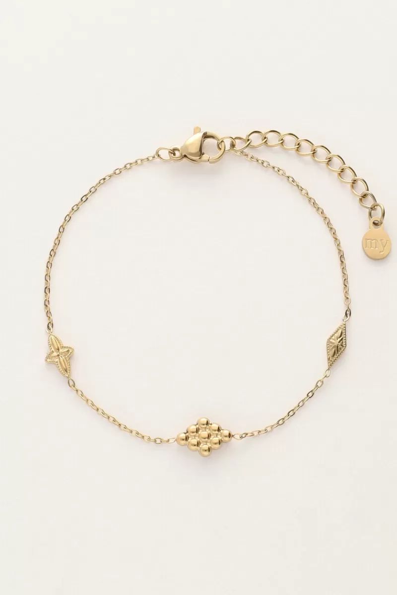 My Jewellery Bracelet Minimaliste à Carreaux