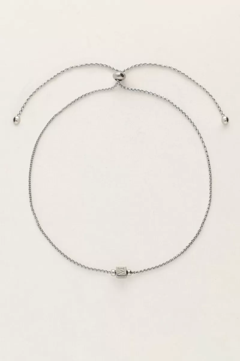 My Jewellery Bracelet Minimaliste Avec Cube Initiale