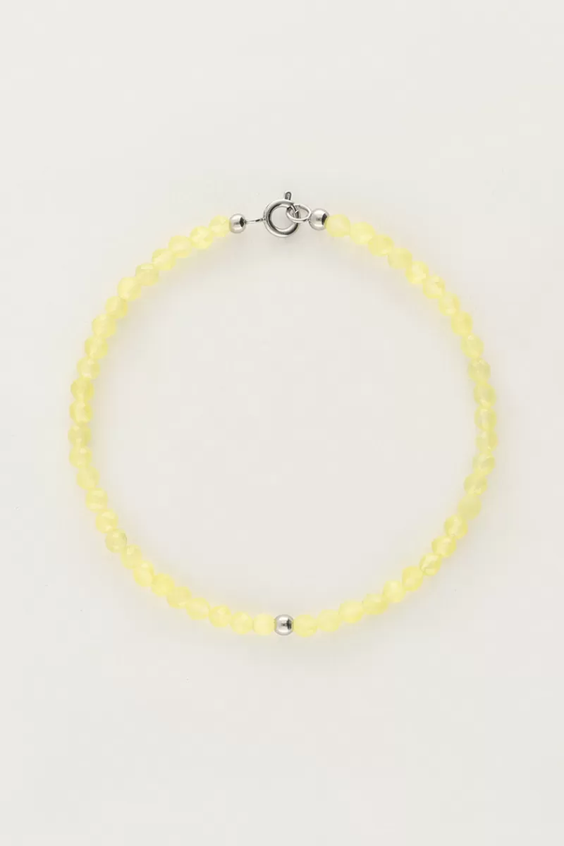 My Jewellery Bracelet Océan Avec Petites Perles Vert Citron