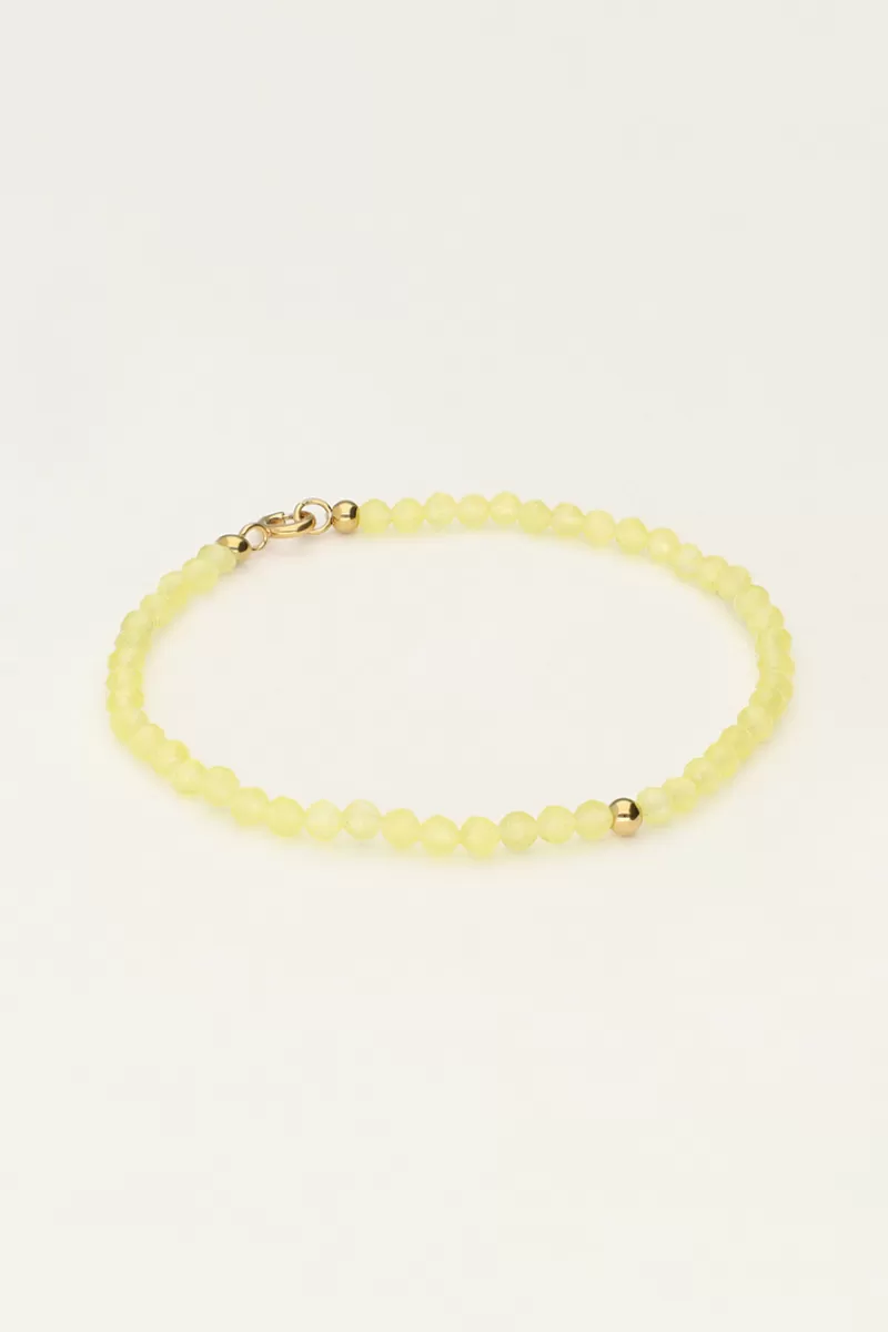 My Jewellery Bracelet Océan Avec Petites Perles Vert Citron