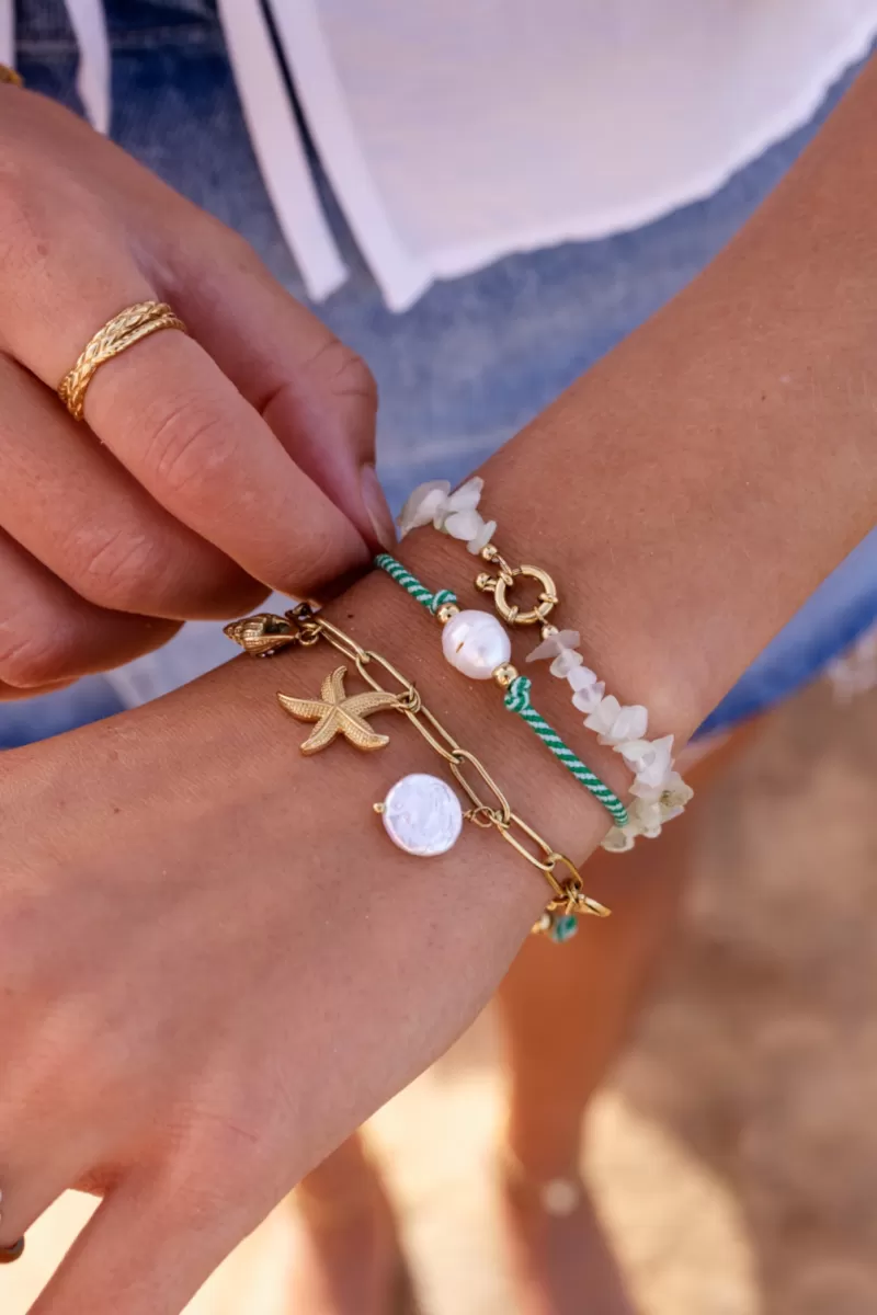 My Jewellery Bracelet Océan Avec Pierres Blanches