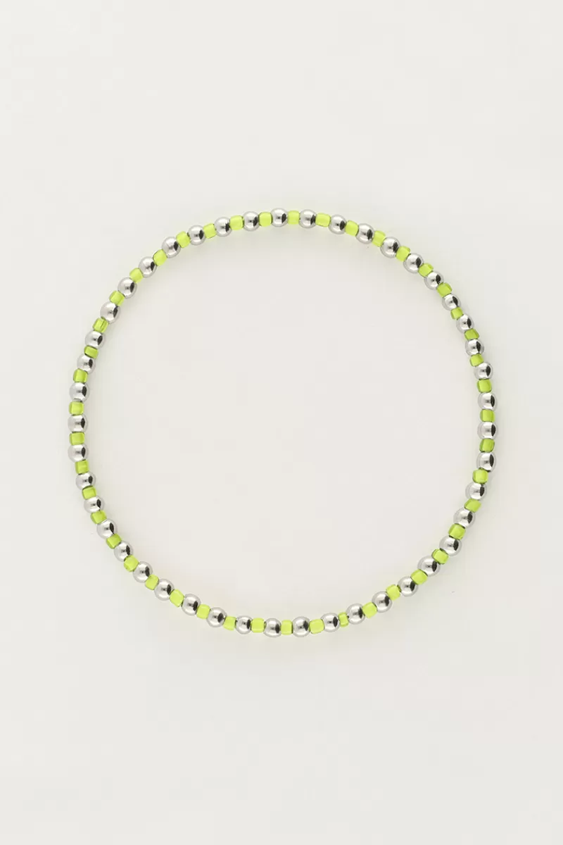 My Jewellery Bracelet Océan élastique Avec Perles Citron Vert