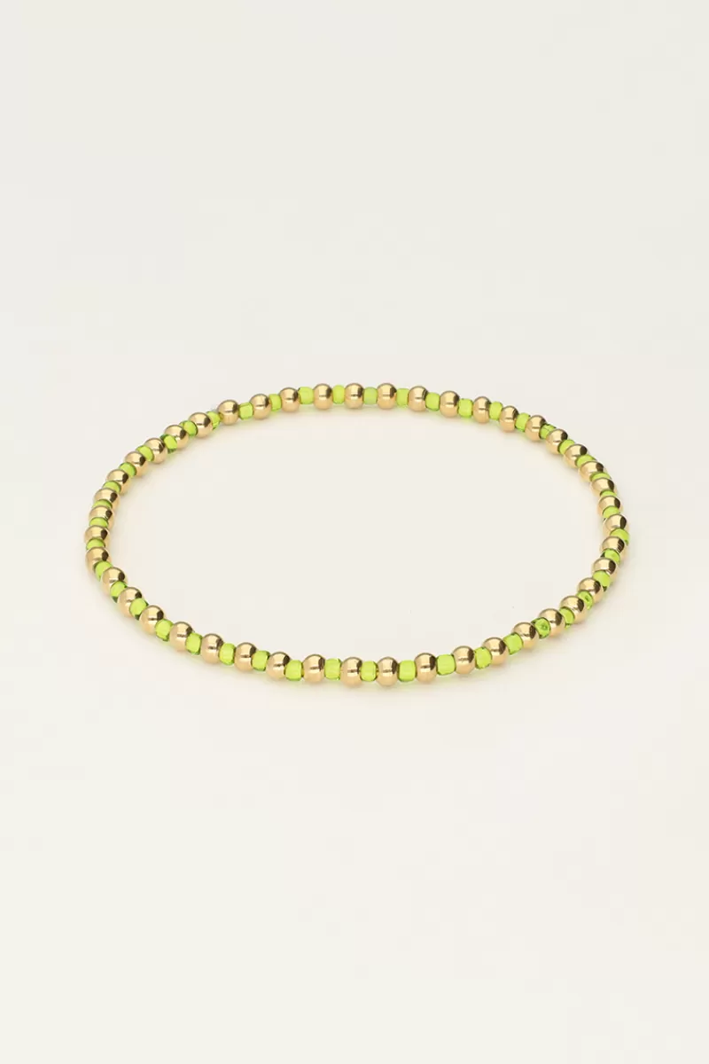 My Jewellery Bracelet Océan élastique Avec Perles Citron Vert