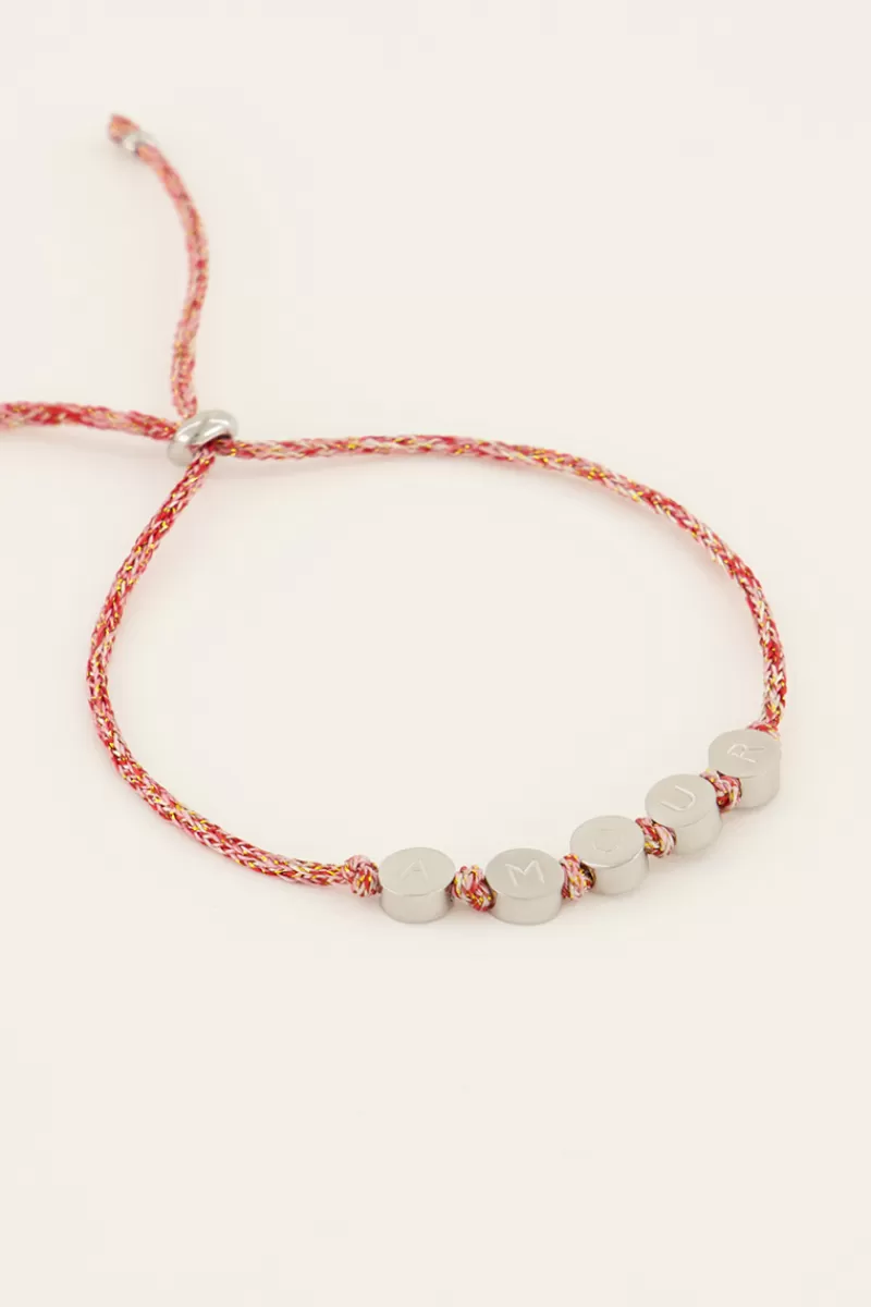 My Jewellery Bracelet Souvenir Rouge à Charms Amour