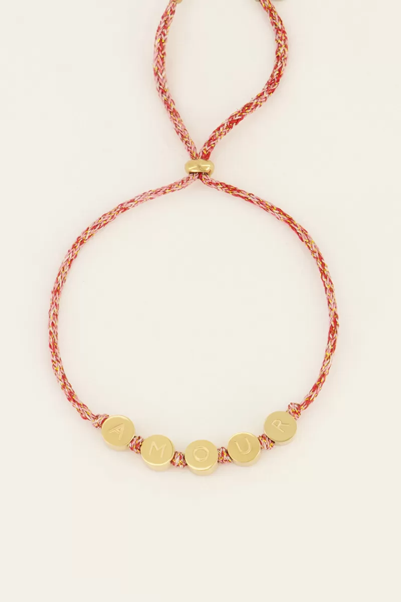 My Jewellery Bracelet Souvenir Rouge à Charms Amour