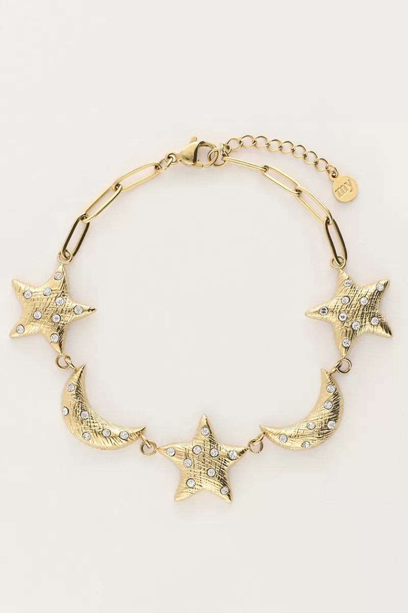 My Jewellery Bracelet Starry Avec Lunes Et étoiles