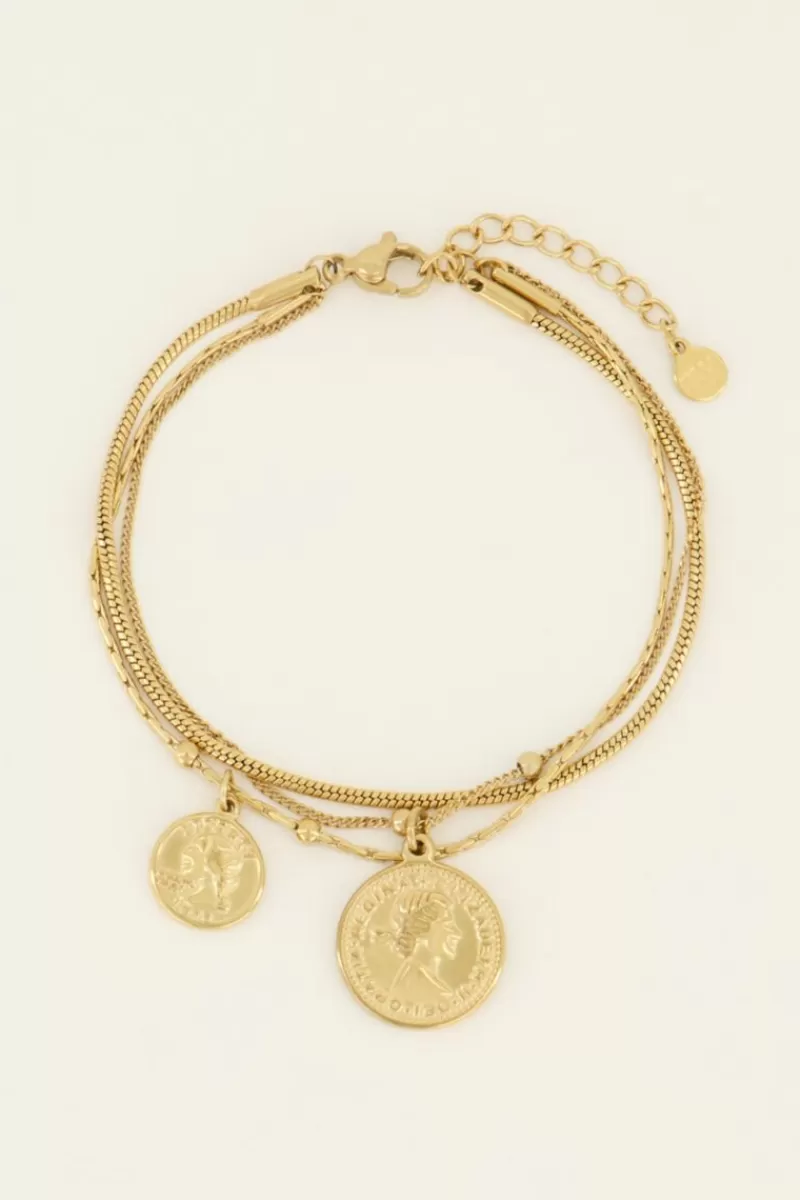My Jewellery Bracelet Trois Chaînes à Médaillon