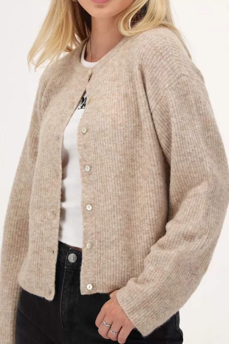 My Jewellery Cardigan Beige Avec Boutons