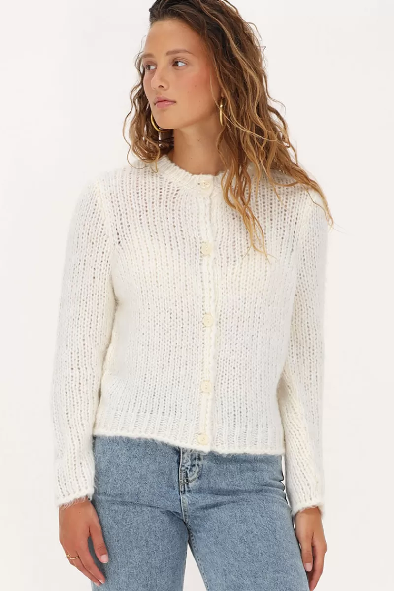 My Jewellery Cardigan En Maille épaisse Avec Boutons