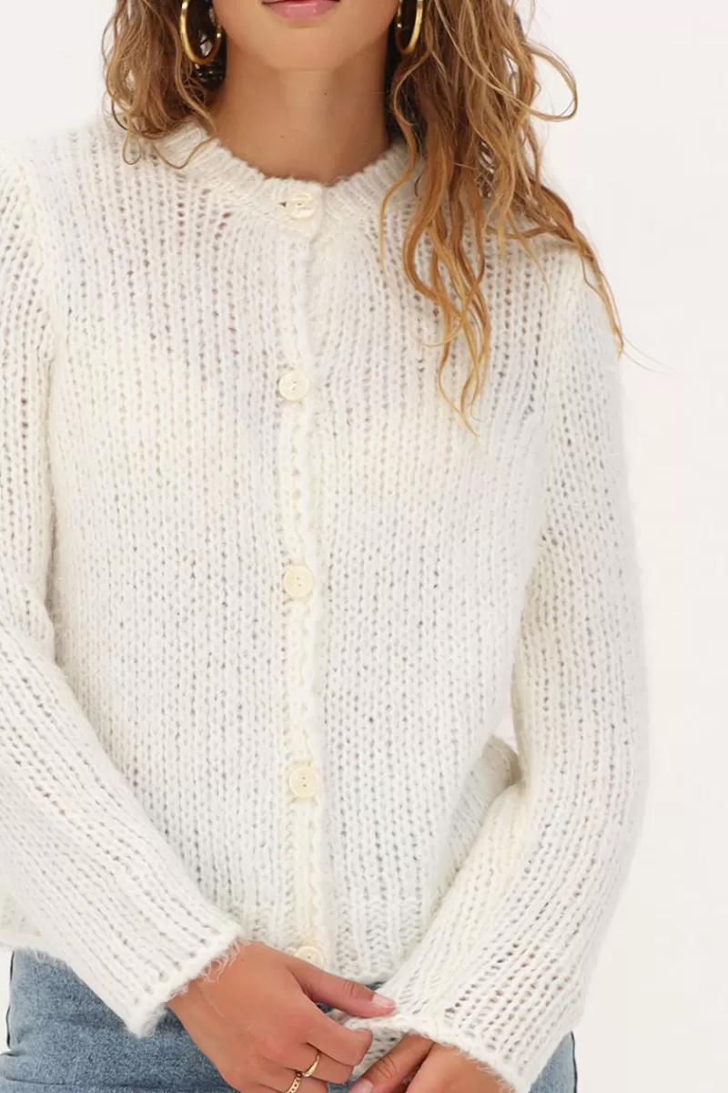 My Jewellery Cardigan En Maille épaisse Avec Boutons