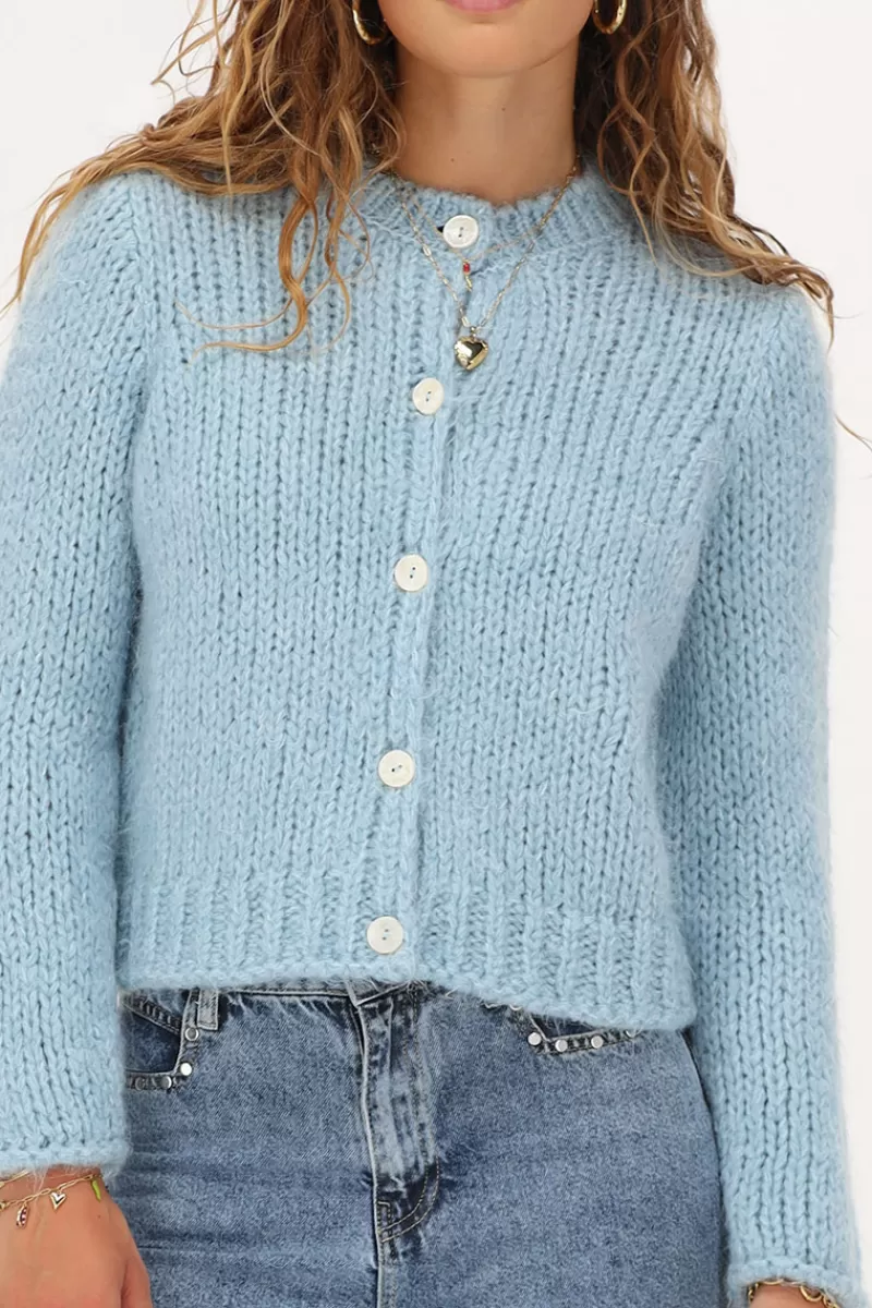 My Jewellery Cardigan En Maille épaisse Avec Boutons