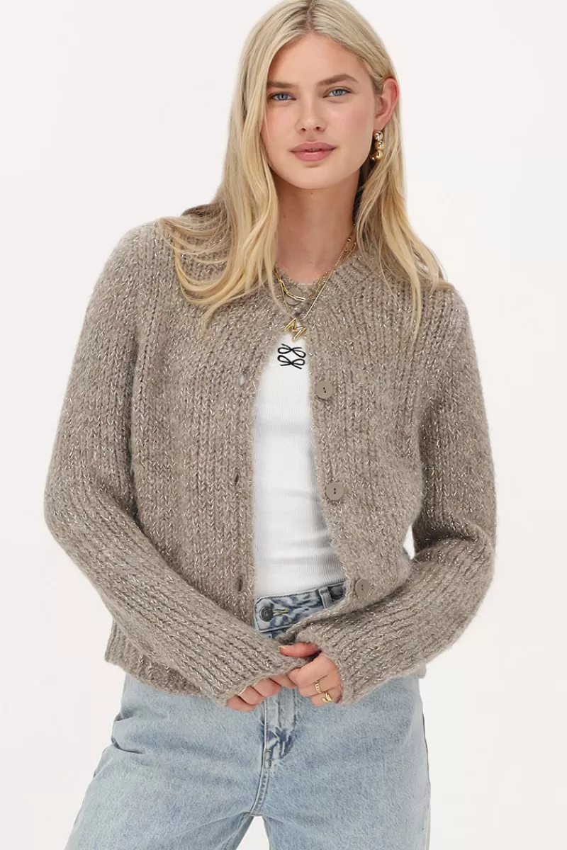 My Jewellery Cardigan En Maille épaisse Avec Lurex