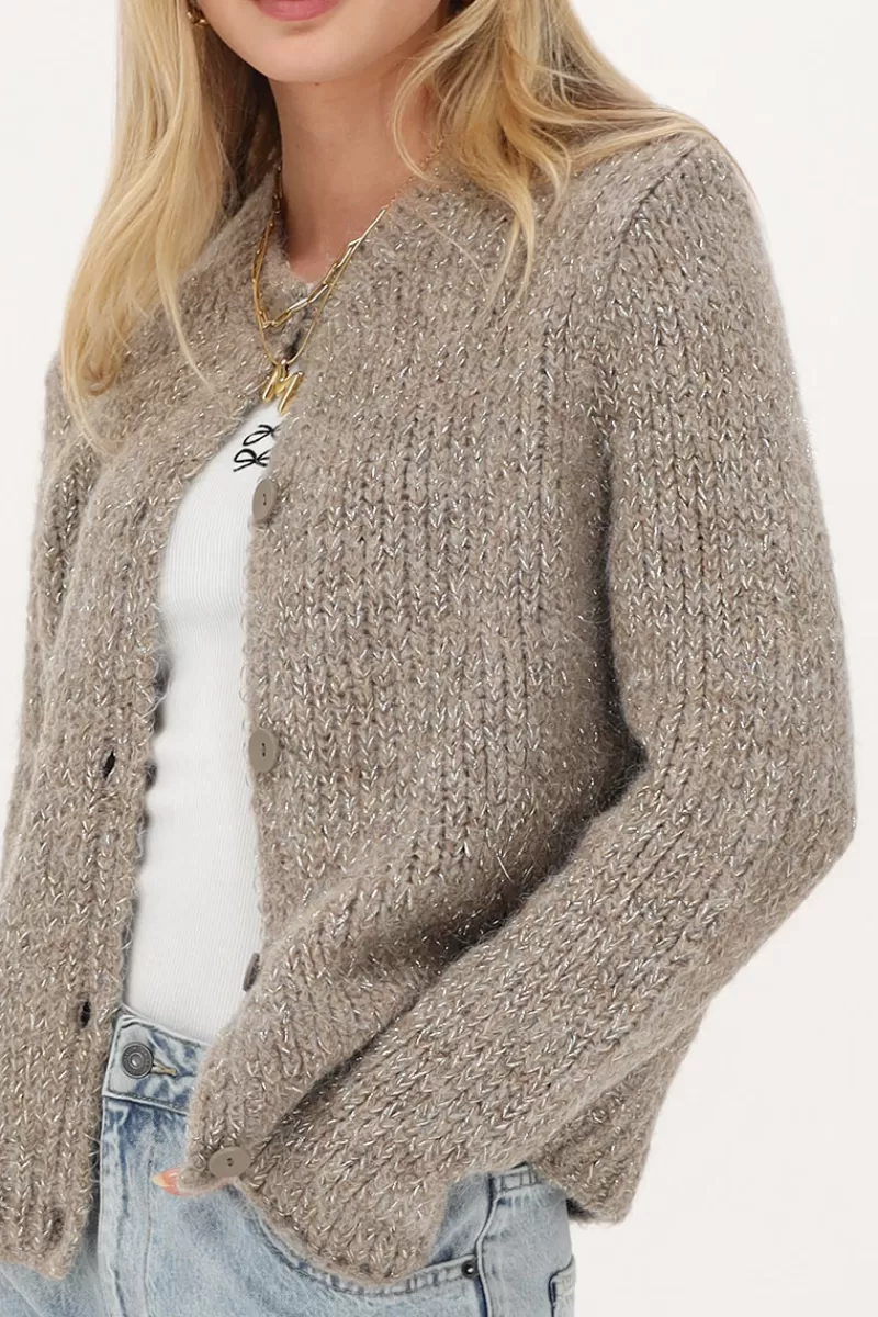 My Jewellery Cardigan En Maille épaisse Avec Lurex
