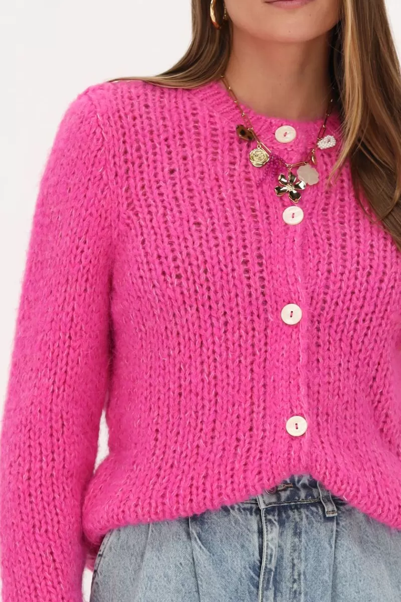 My Jewellery Cardigan En Maille épaisse Avec Boutons