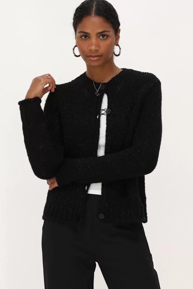 My Jewellery Cardigan En Maille épaisse Avec Lurex
