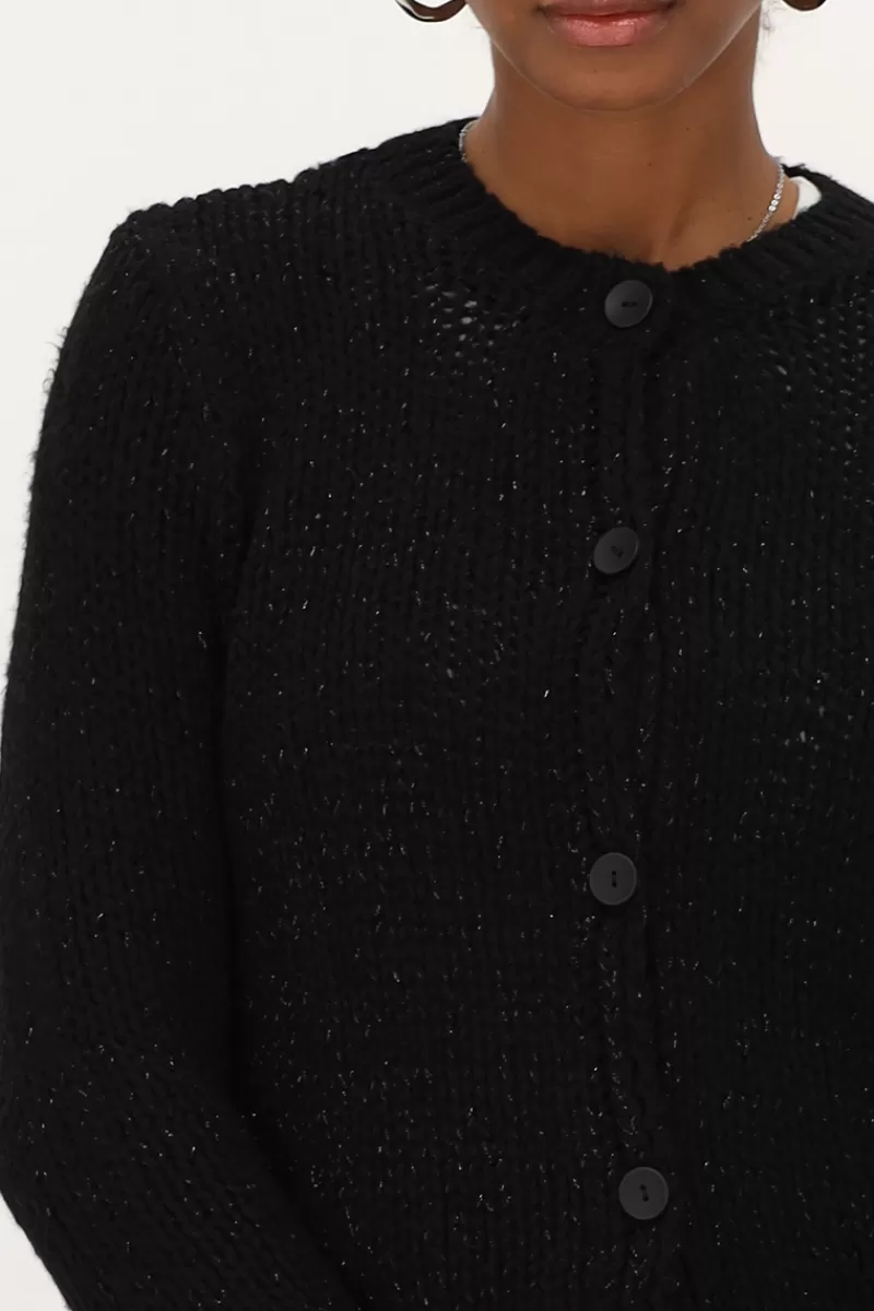 My Jewellery Cardigan En Maille épaisse Avec Lurex