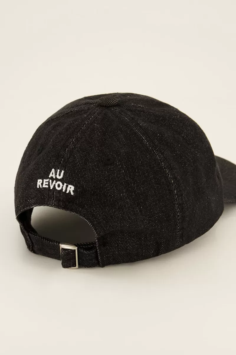 My Jewellery Casquette Grise Denim “Au Revoir"